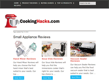 Tablet Screenshot of cookinghacks.com